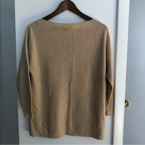 J crew oatmeal ribbed sweater petite small ps - Picture 8 of 11